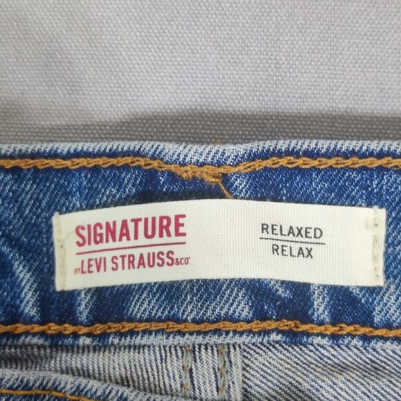 Signature by Levi Strauss Jeans men's size W32/L32 Relaxed fit denim blue colour - Picture 6 of 15